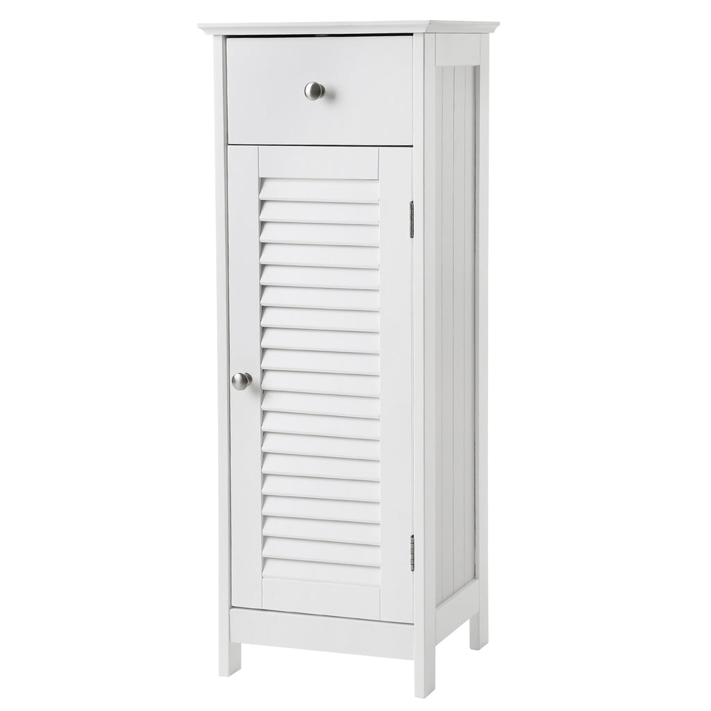 Schmaler Badschrank, Aufbewahrungsschrank, mit Schublade