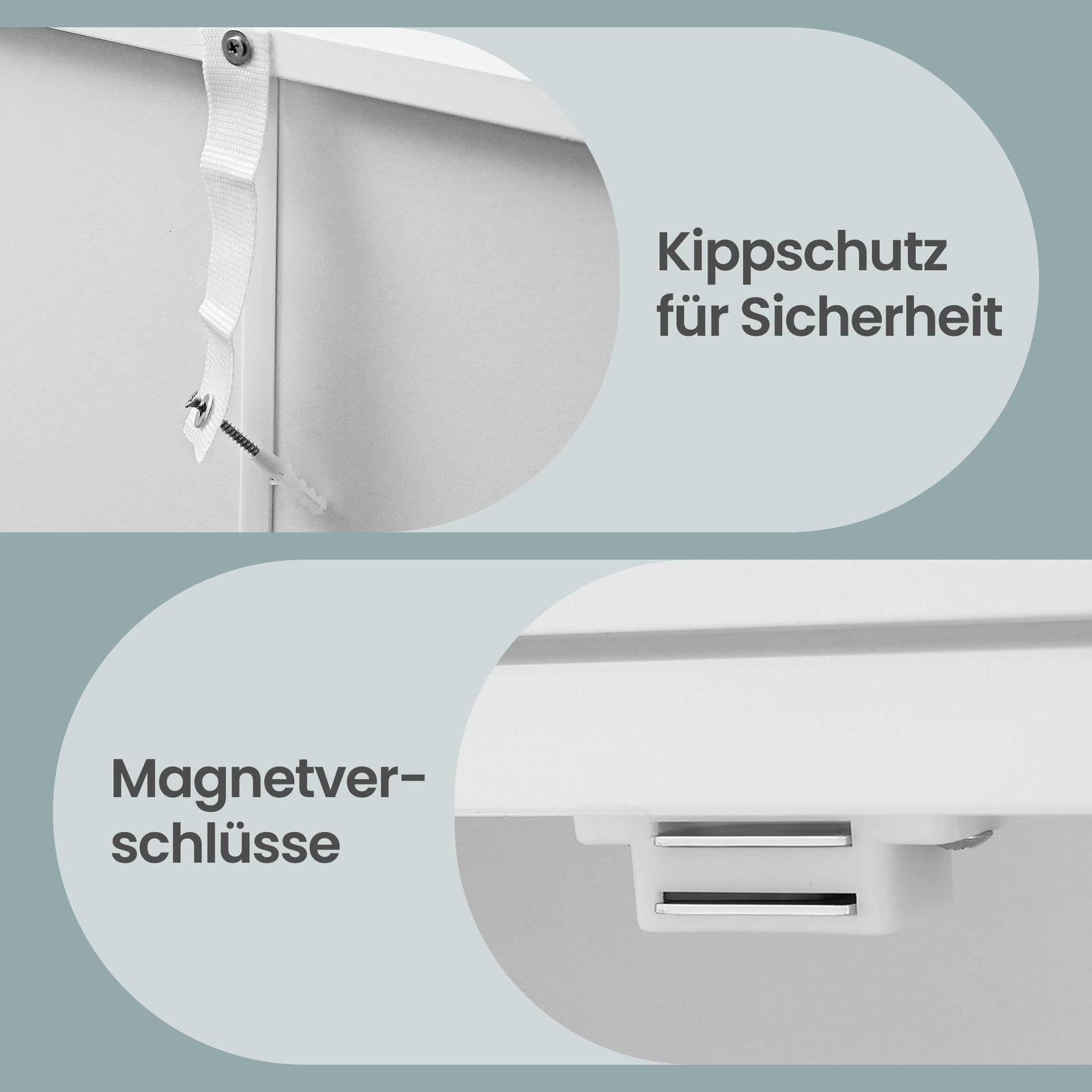 Schmaler Badschrank, Aufbewahrungsschrank, mit Schublade