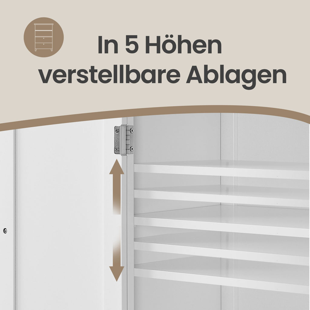 Badezimmerschrank, Badschrank, Küchenschrank mit 4 Türen
