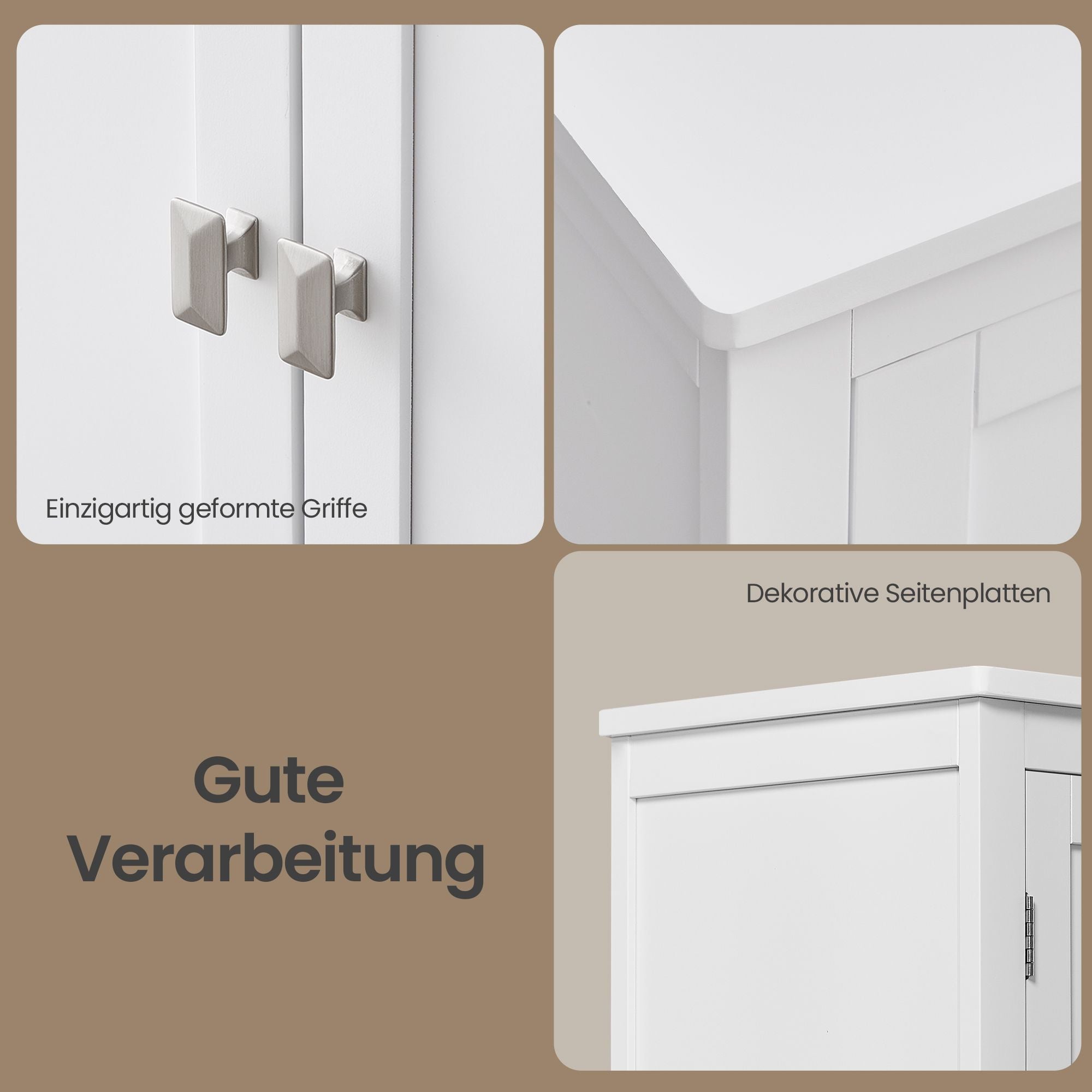 Badezimmerschrank, Badschrank, Küchenschrank mit 4 Türen