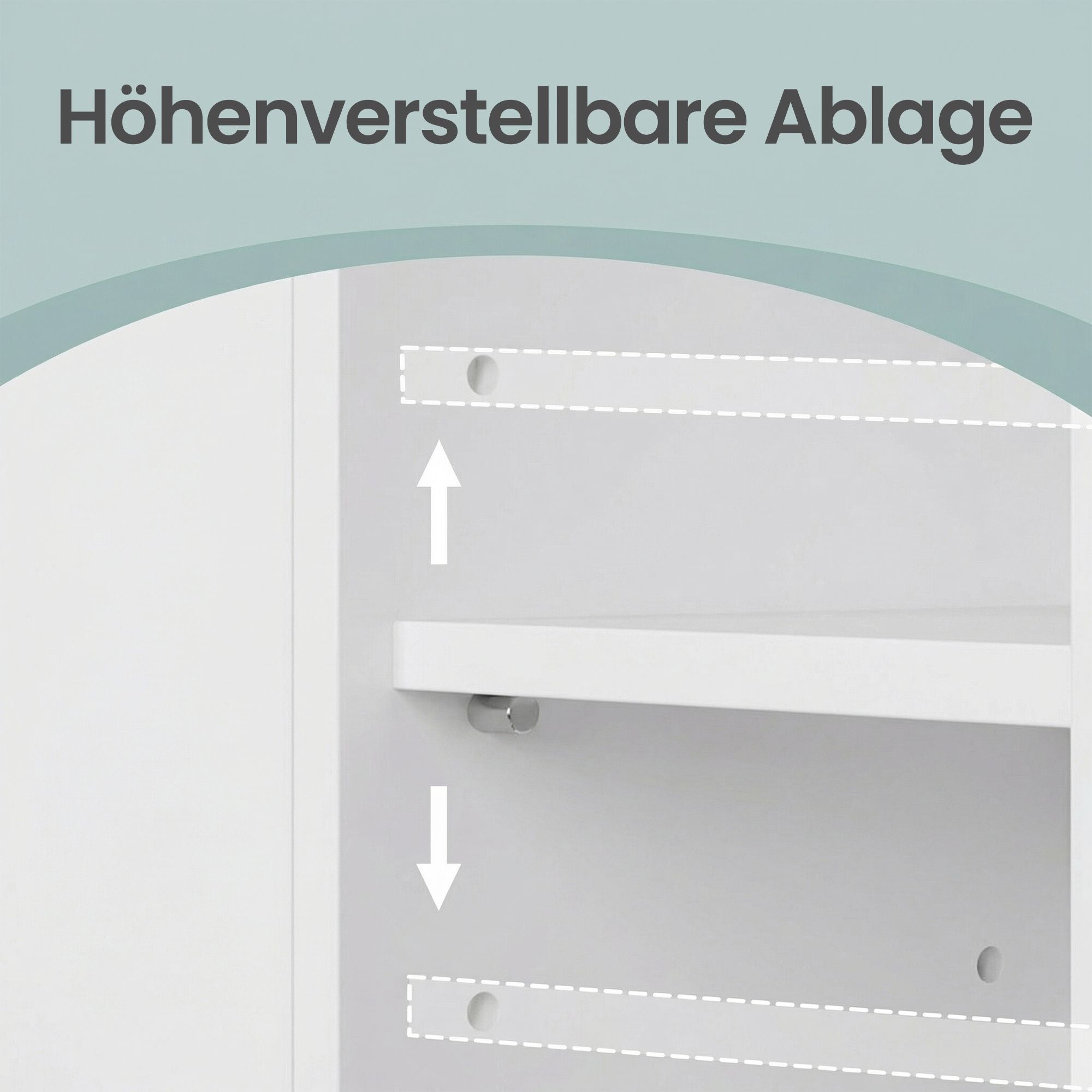 Badezimmerschrank, Badschrank, Badezimmermöbel mit Einer Schublade