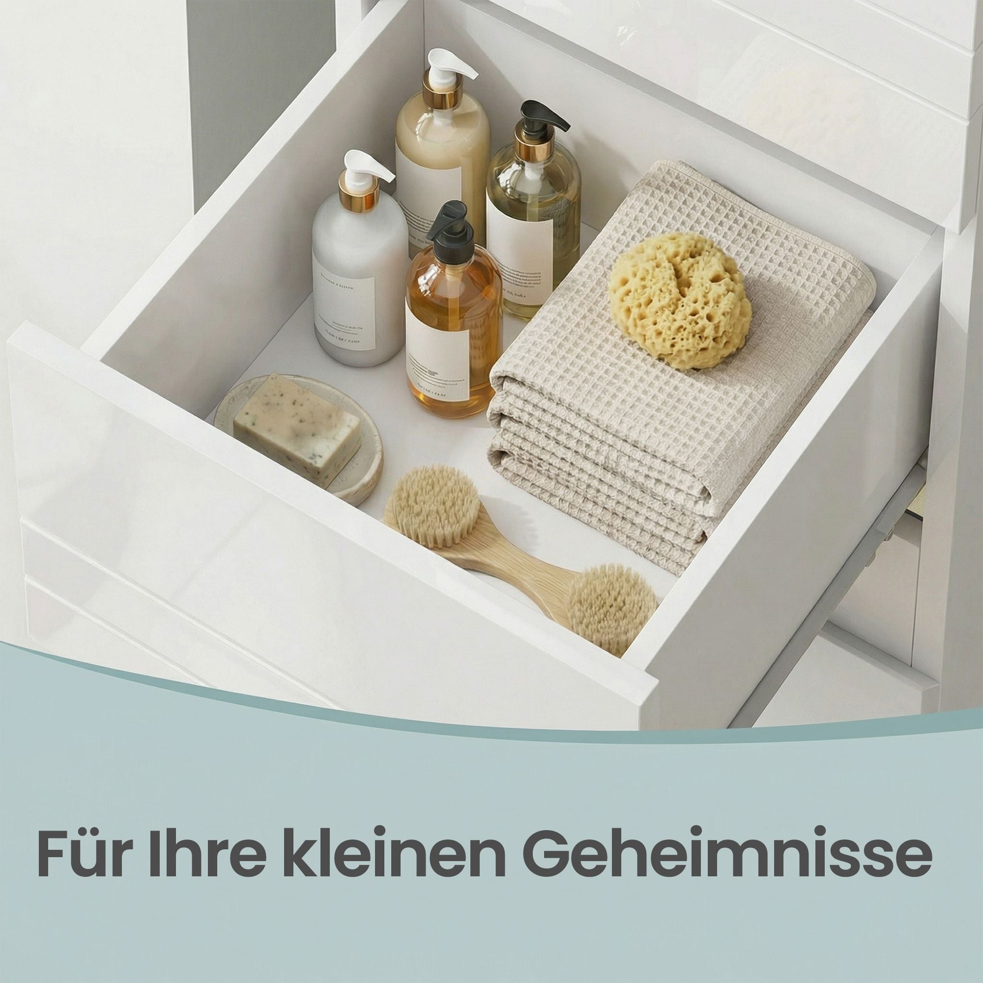 Badezimmerschrank, Badschrank, Badezimmermöbel mit Einer Schublade