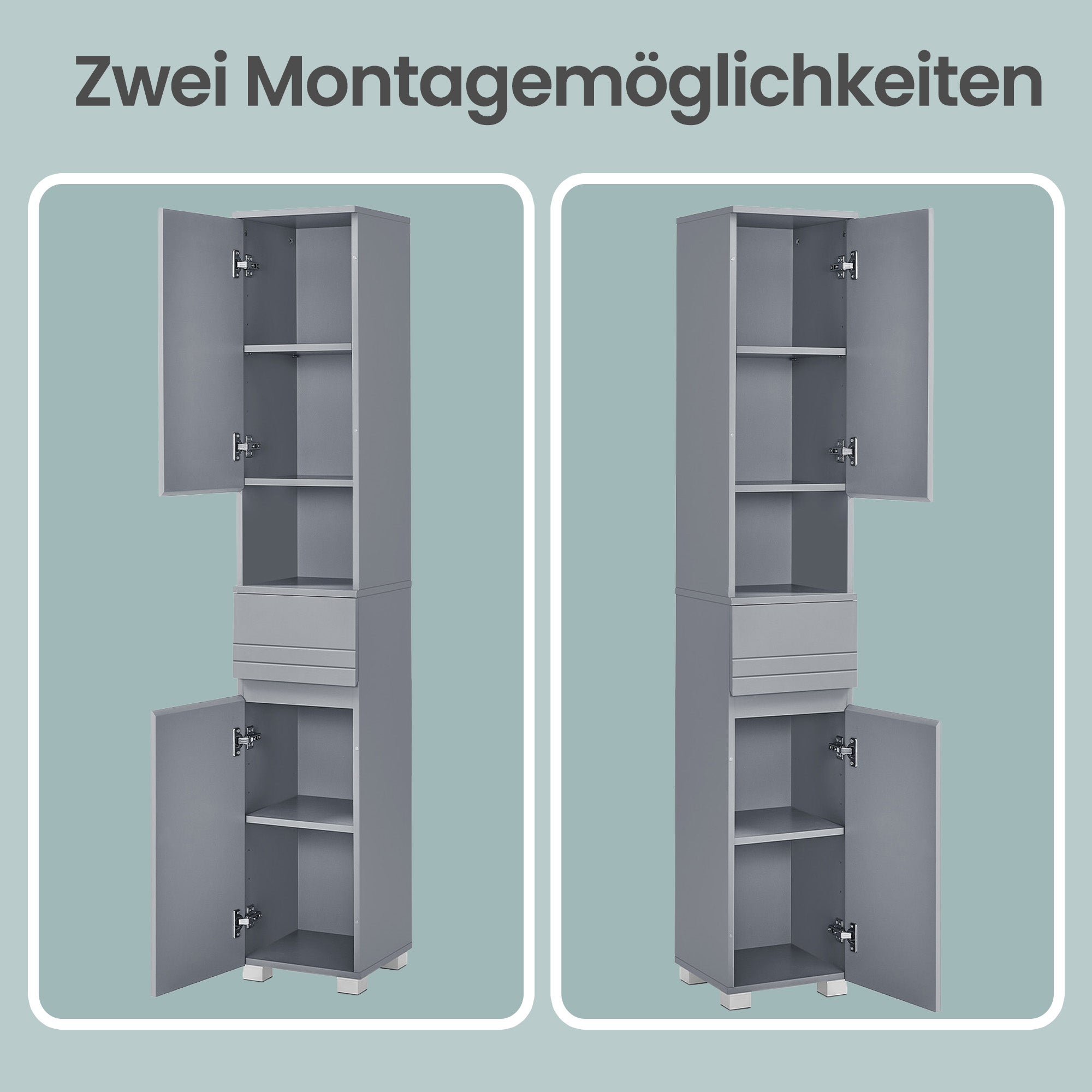 Badezimmerschrank, Badschrank, Badezimmermöbel mit Einer Schublade