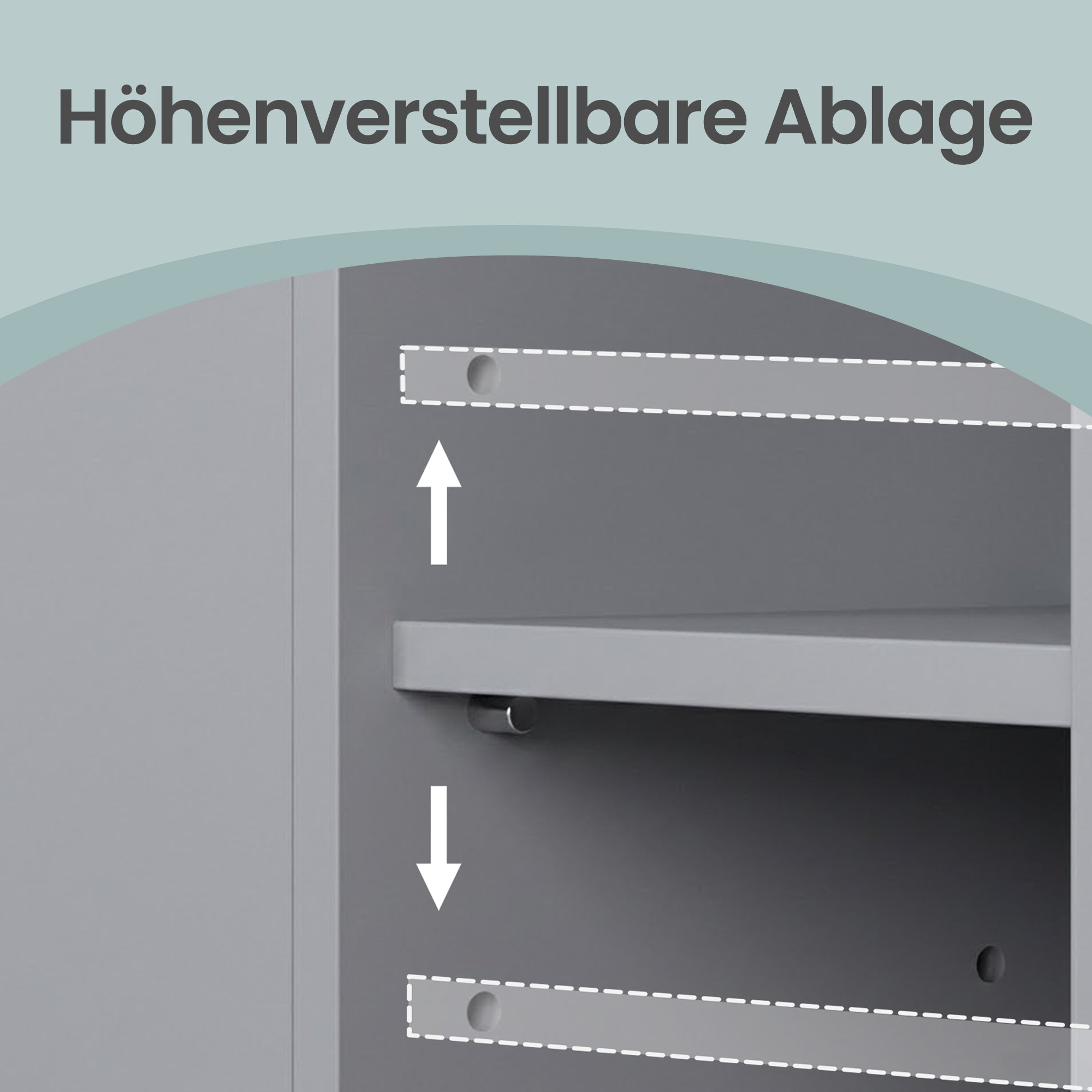 Badezimmerschrank, Badschrank, Badezimmermöbel mit Einer Schublade