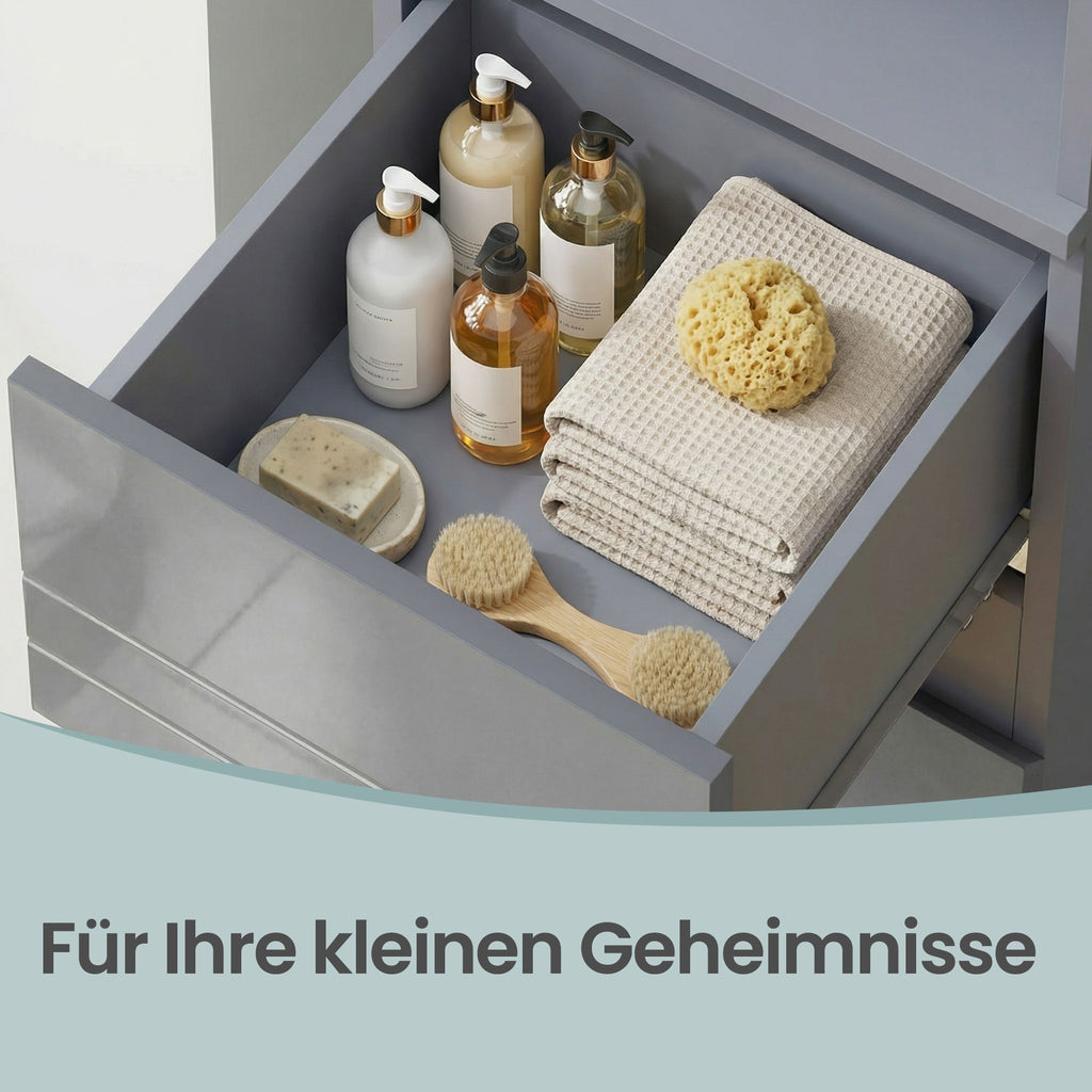 Badezimmerschrank, Badschrank, Badezimmermöbel mit Einer Schublade