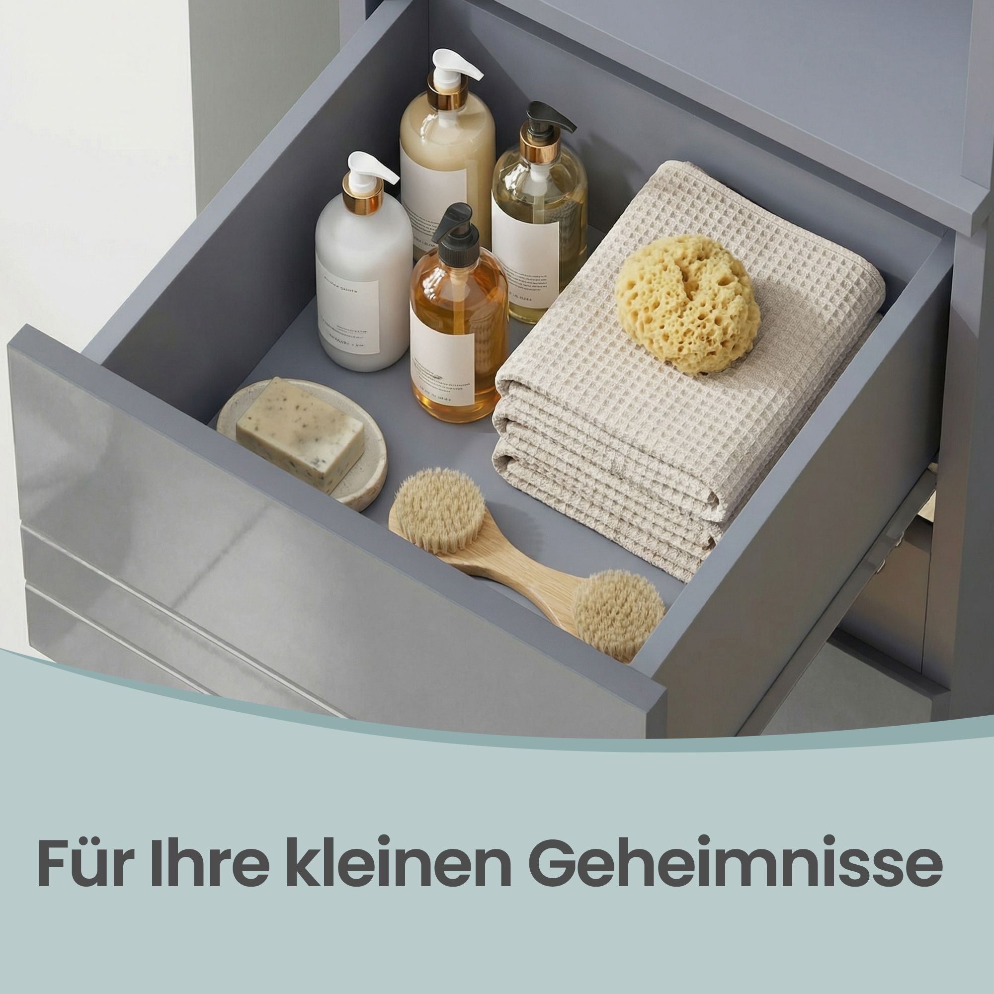 Badezimmerschrank, Badschrank, Badezimmermöbel mit Einer Schublade
