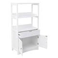 Badschrank, Badregal mit 4 Ebenen, Badezimmerschrank