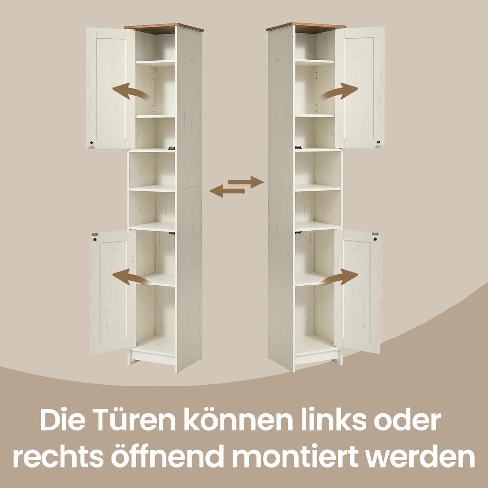 Badezimmerschrank, Snapsemble – superschnelle Montage, mit verstellbaren Ablagen