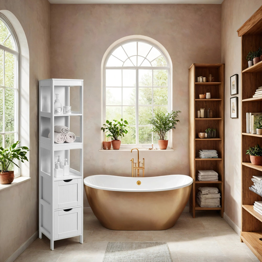 Badezimmerschrank, Schrank freistehend, Badezimmermöbel