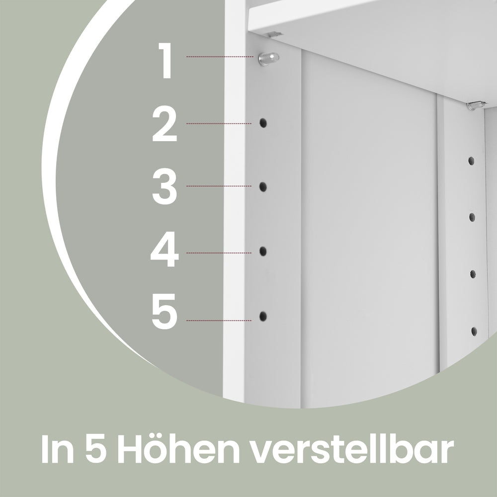 Hoher Badezimmerschrank, Schmaler Badschrank, Aufbewahrungsschrank