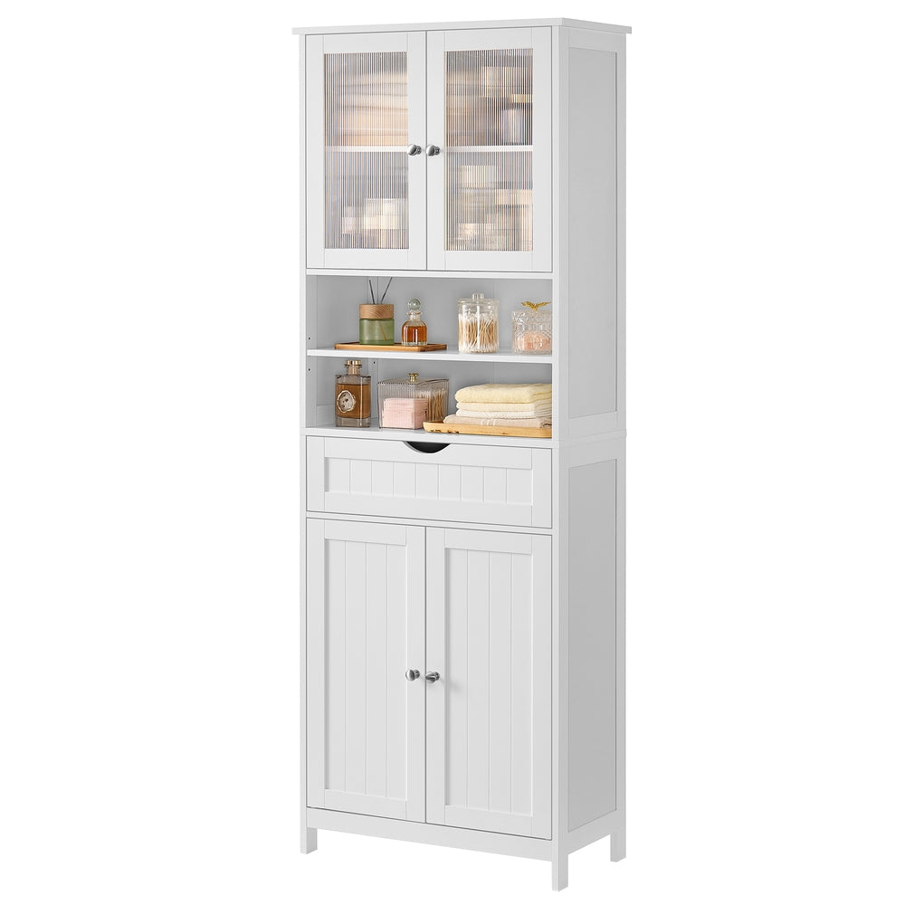 Badezimmerschrank mit verstellbaren Ablagen, Badschrank, Aufbewahrungsschrank