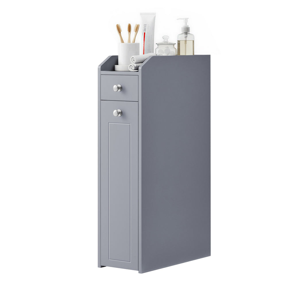 Badezimmerschrank klein, Badschrank schmal, kleiner Schrank für Toilettenpapier