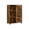 Sideboard mit Glasplatte und Schiebetür