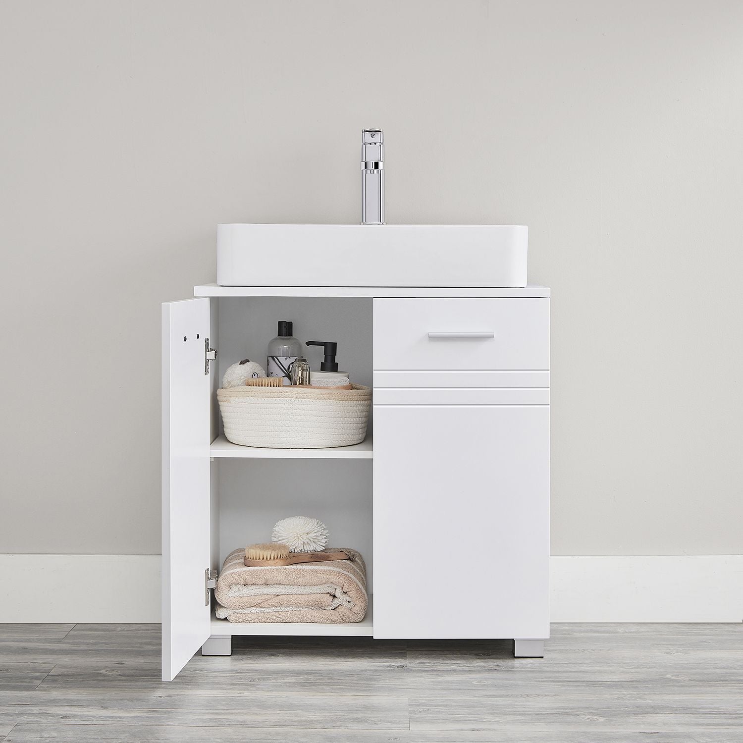 Waschbeckenunterschrank mit Füßen