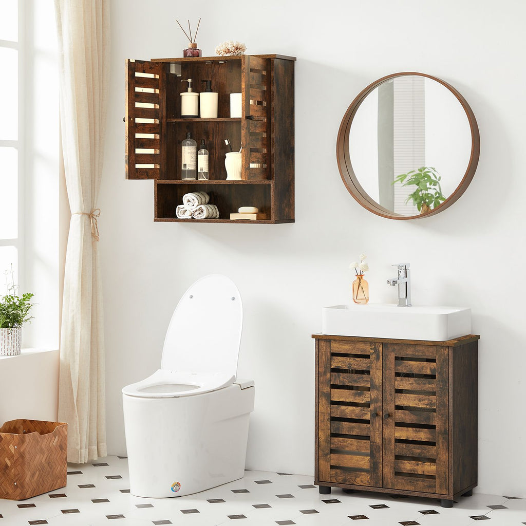 Hängeschrank mit 2 Türen Vintagebraun