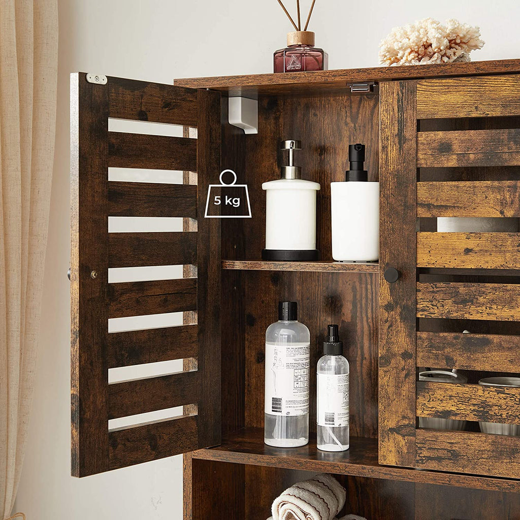 Hängeschrank mit 2 Türen Vintagebraun