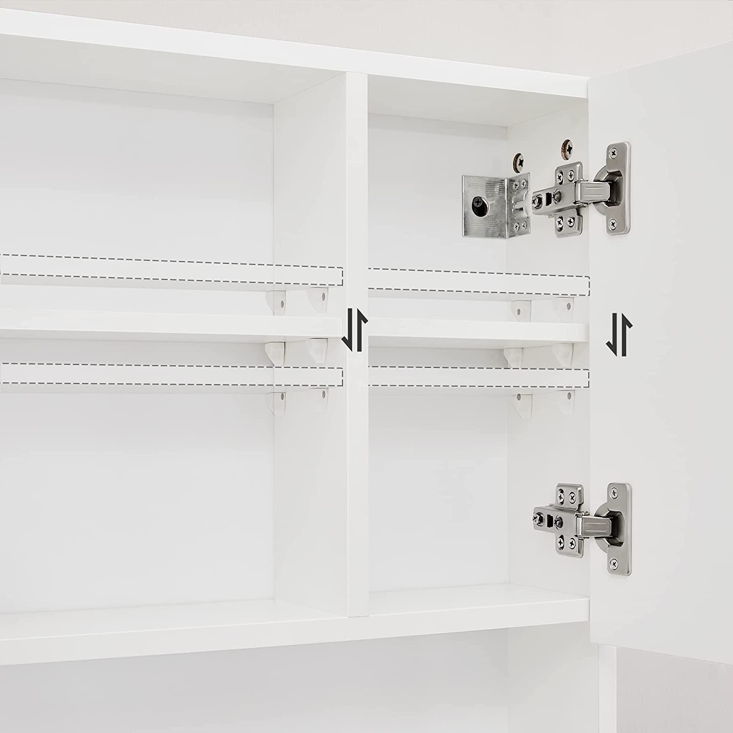 Spiegelschrank 54 x 15 x 55 cm weiß
