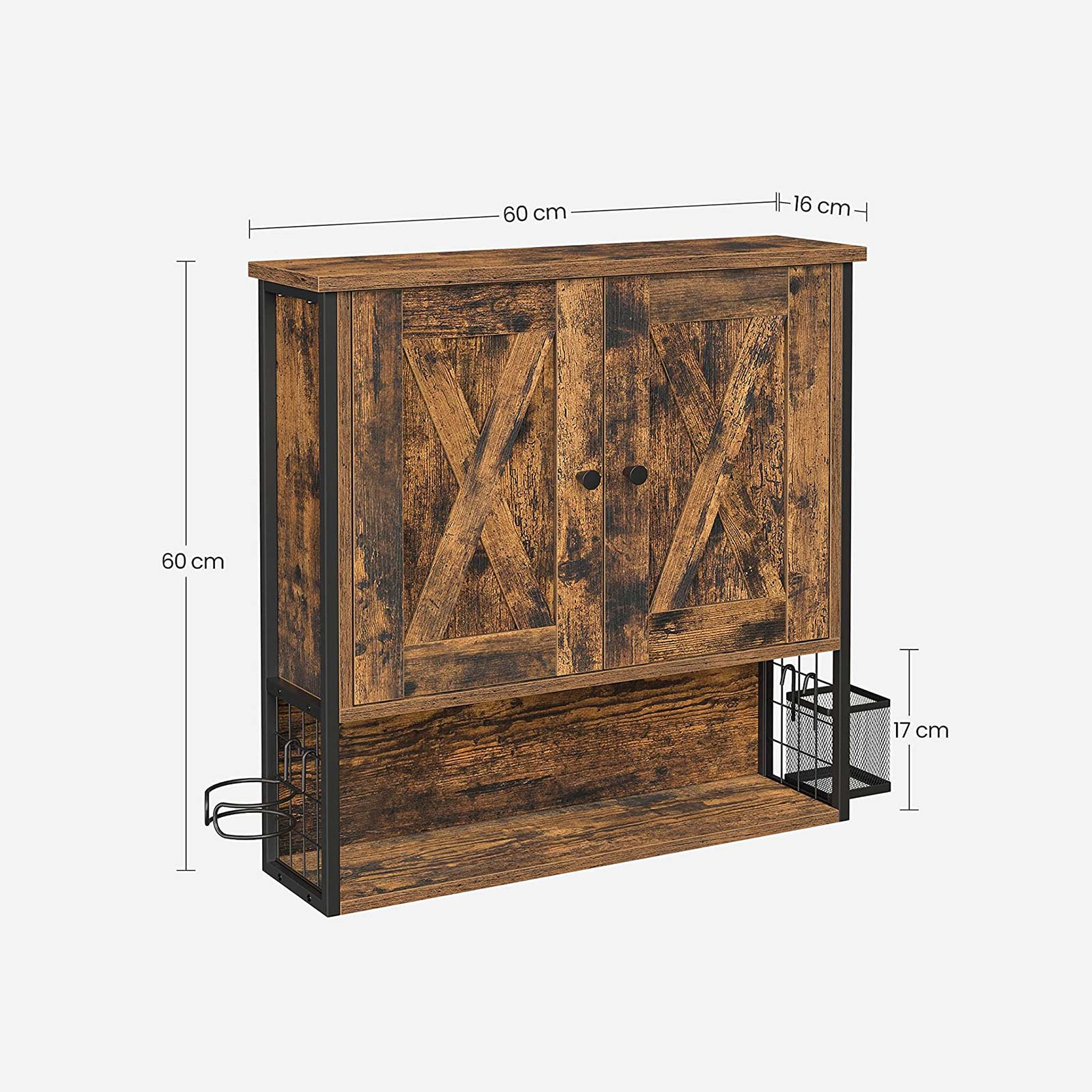 Wandschrank im Badezimmer