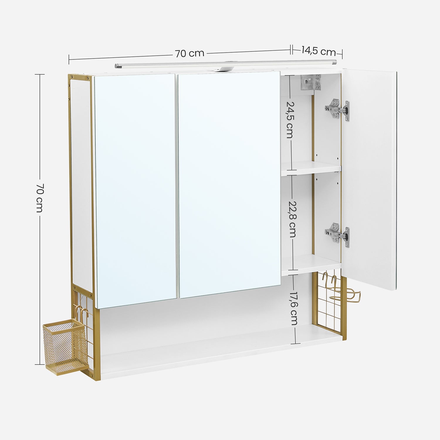 Spiegelschrank mit Beleuchtung