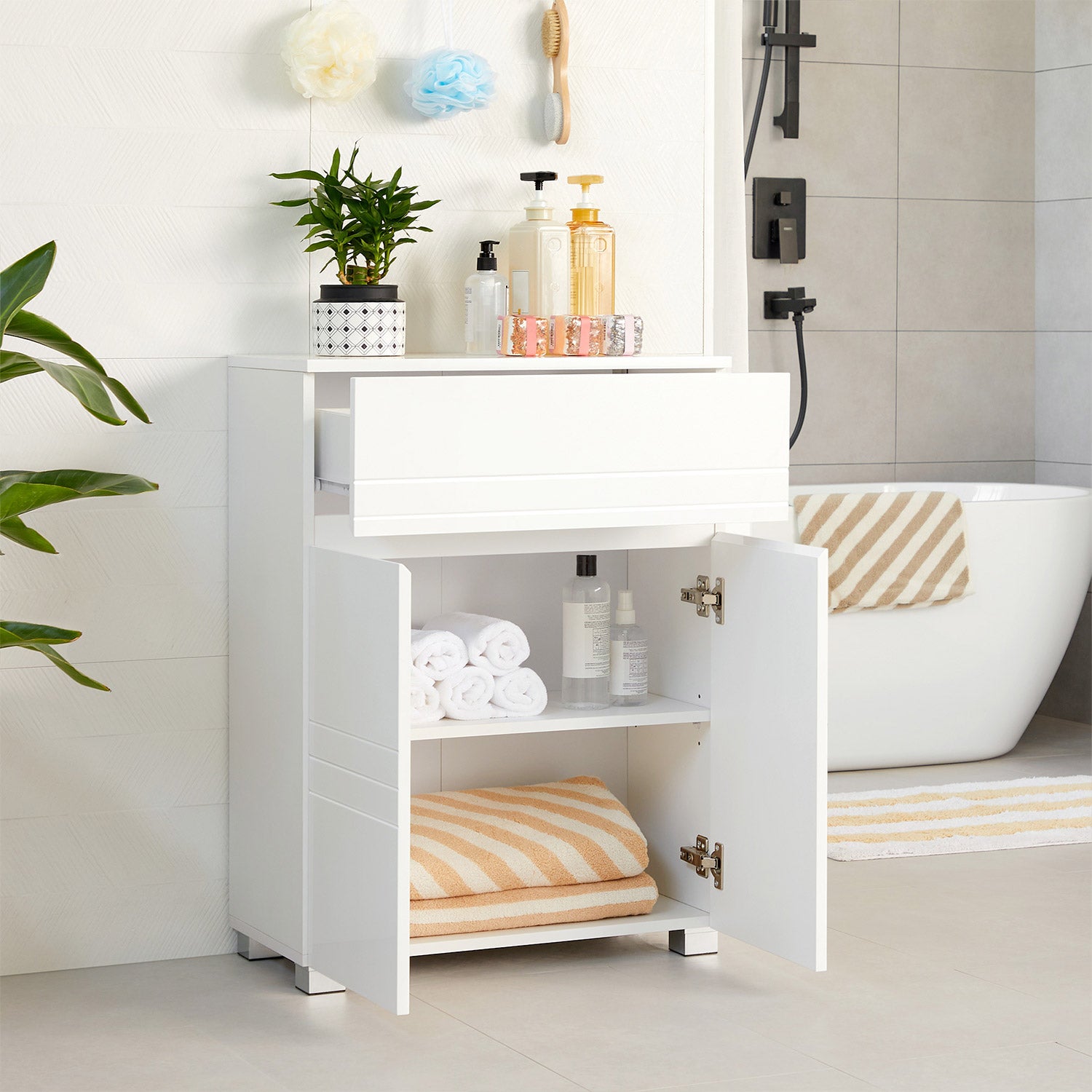 Badezimmerschrank weiß