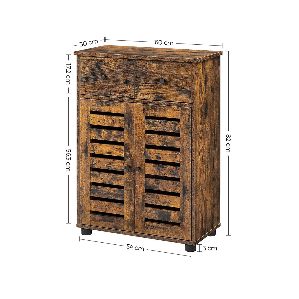 Badezimmerschrank mit Schublade Vintagebraun