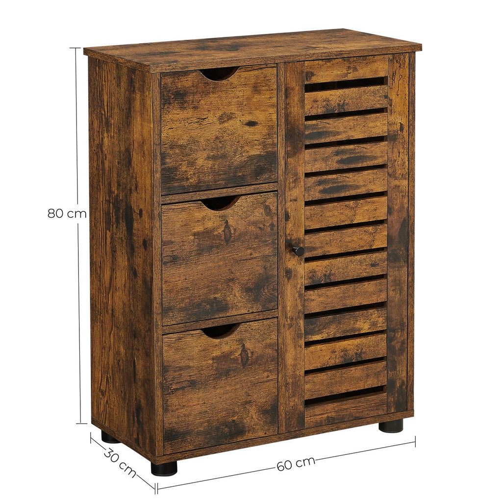 Industriestil Badschrank mit Tür