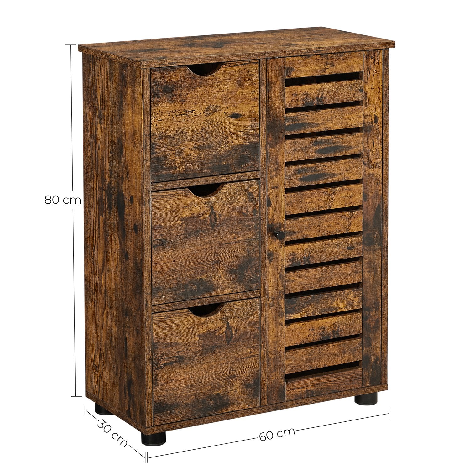 Industriestil Badschrank mit Tür