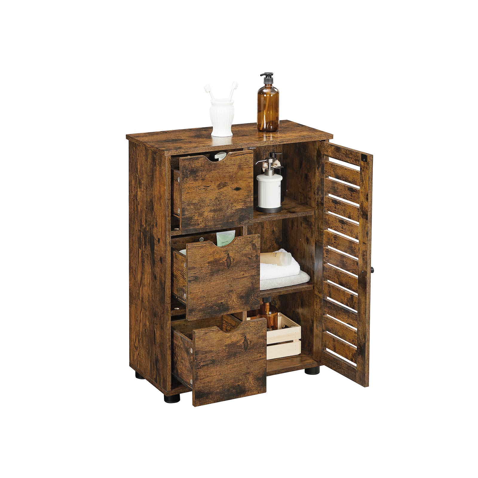 Industriestil Badschrank mit Tür
