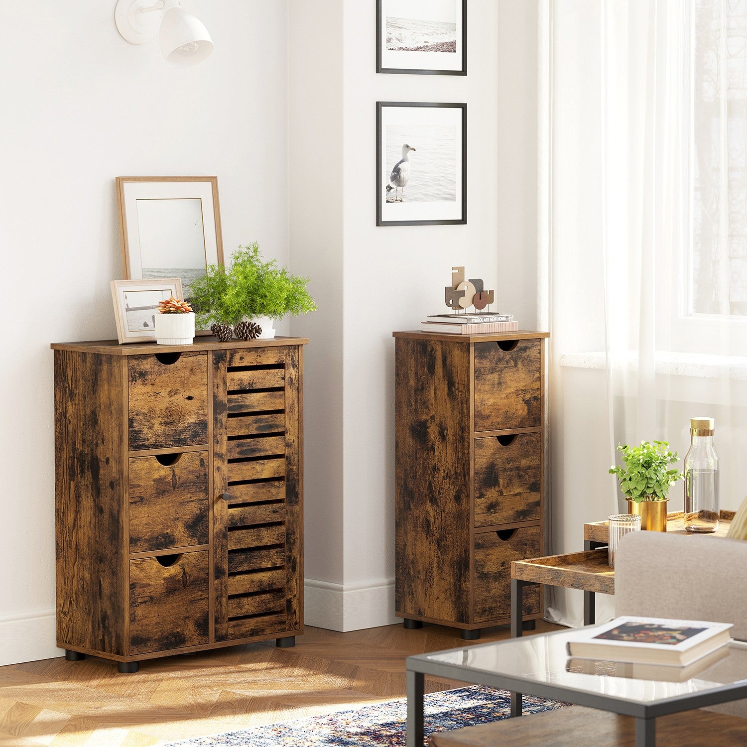 Industriestil Badschrank mit Tür