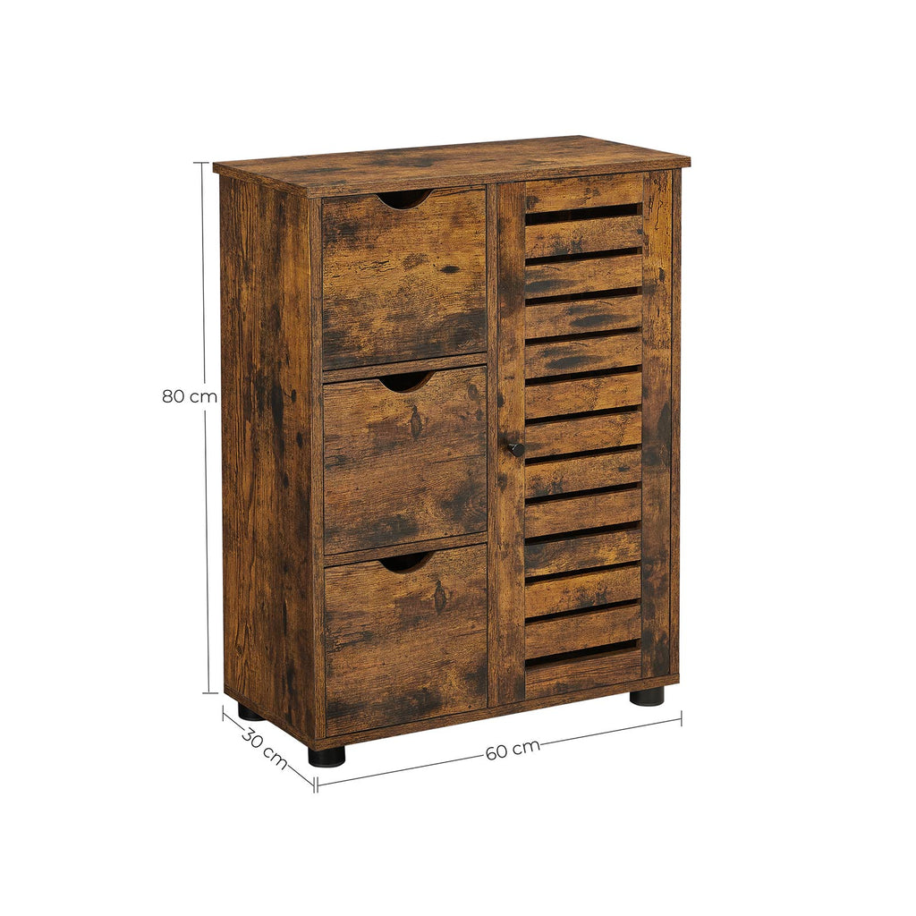 Industriestil Badschrank mit Tür