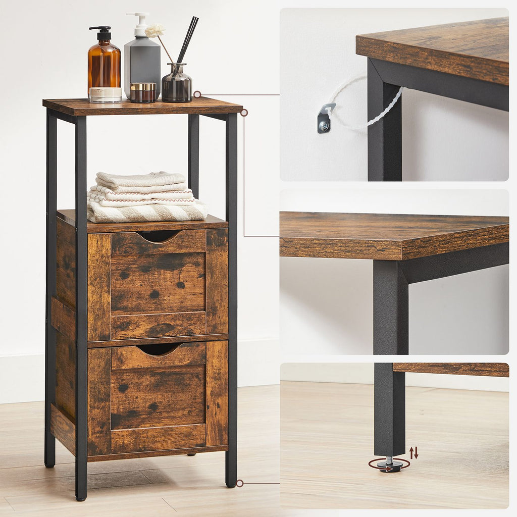 Badschrank mit 2 Schubladen
