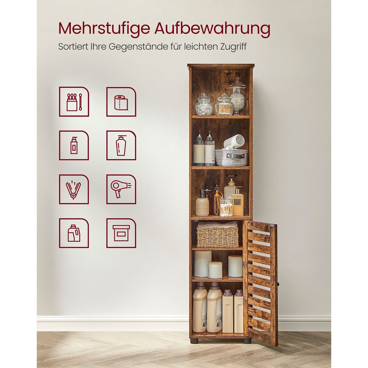 Badezimmerschrank vintagebraun