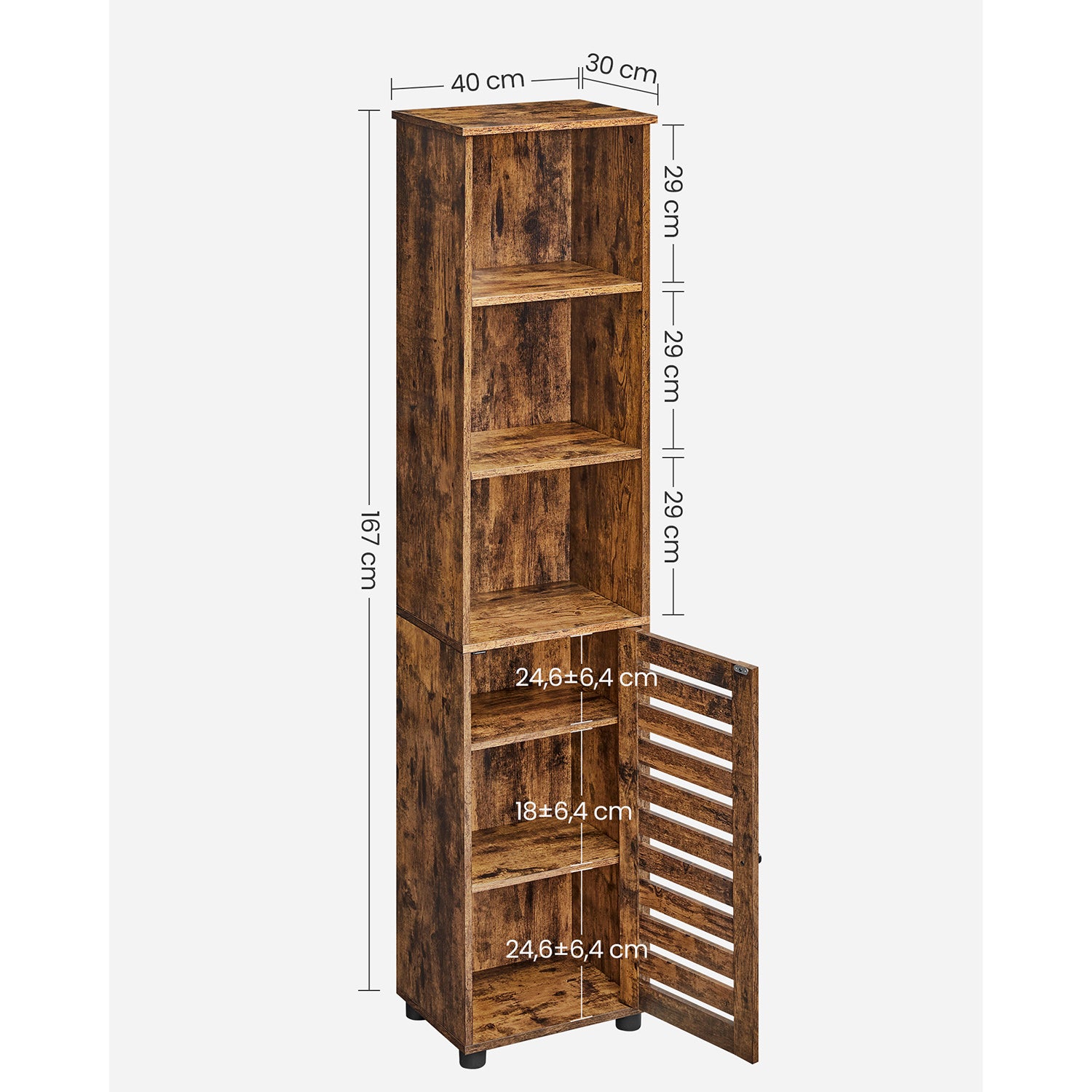 Badezimmerschrank vintagebraun