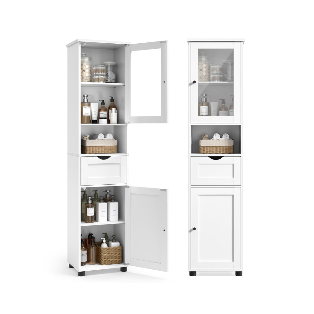 Badezimmerschrank mit offnem Fach platzsparend