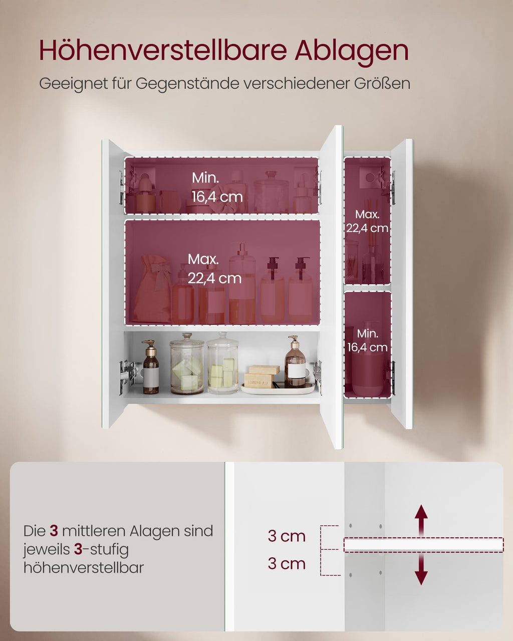 Spiegelschrank weiß
