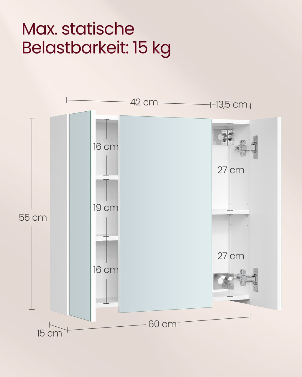 Spiegelschrank weiß