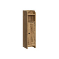 Schmaler Badezimmerschrank mit Tür und Regal für kleines Bad