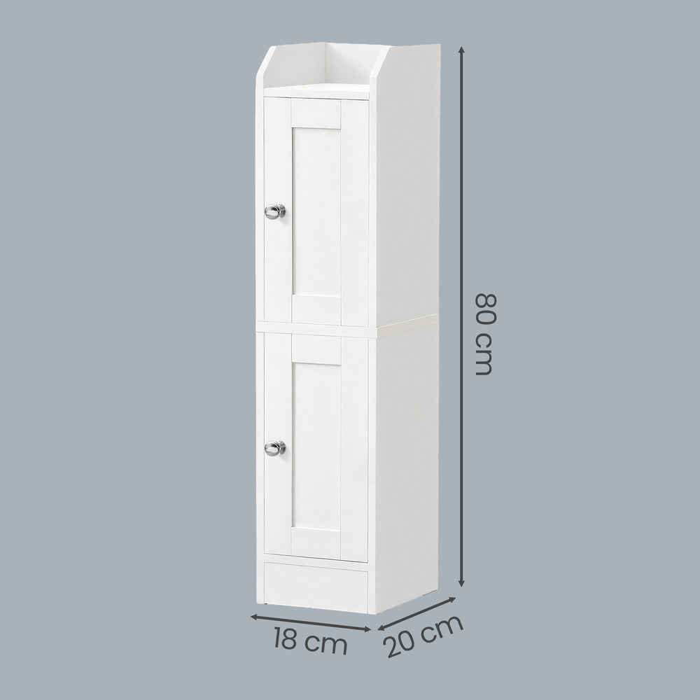 Schmaler Hochschrank, Badschrank, mit verstellbaren Ablagen