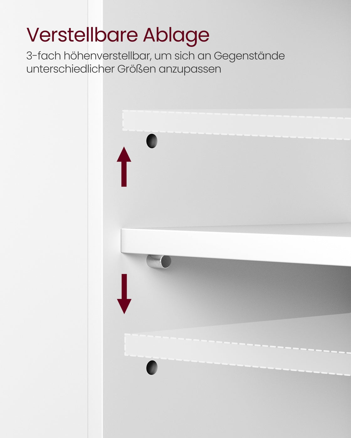 Waschbeckenunterschrank mit Schubladen und Füßen 30 x 60 x 64 cm wolkenweiß