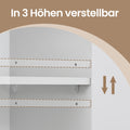 Badezimmerschrank mit Doppeltür, Badschrank, verstellbare Ablage