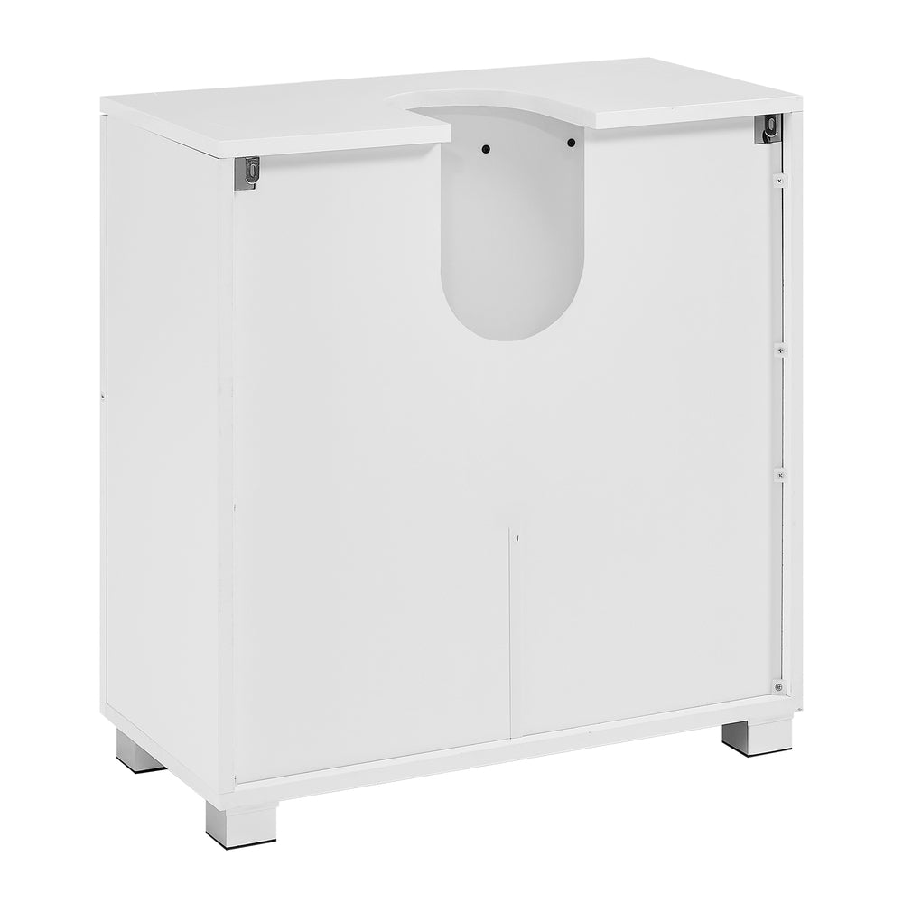 Badezimmerschrank mit Doppeltür, Badschrank, verstellbare Ablage