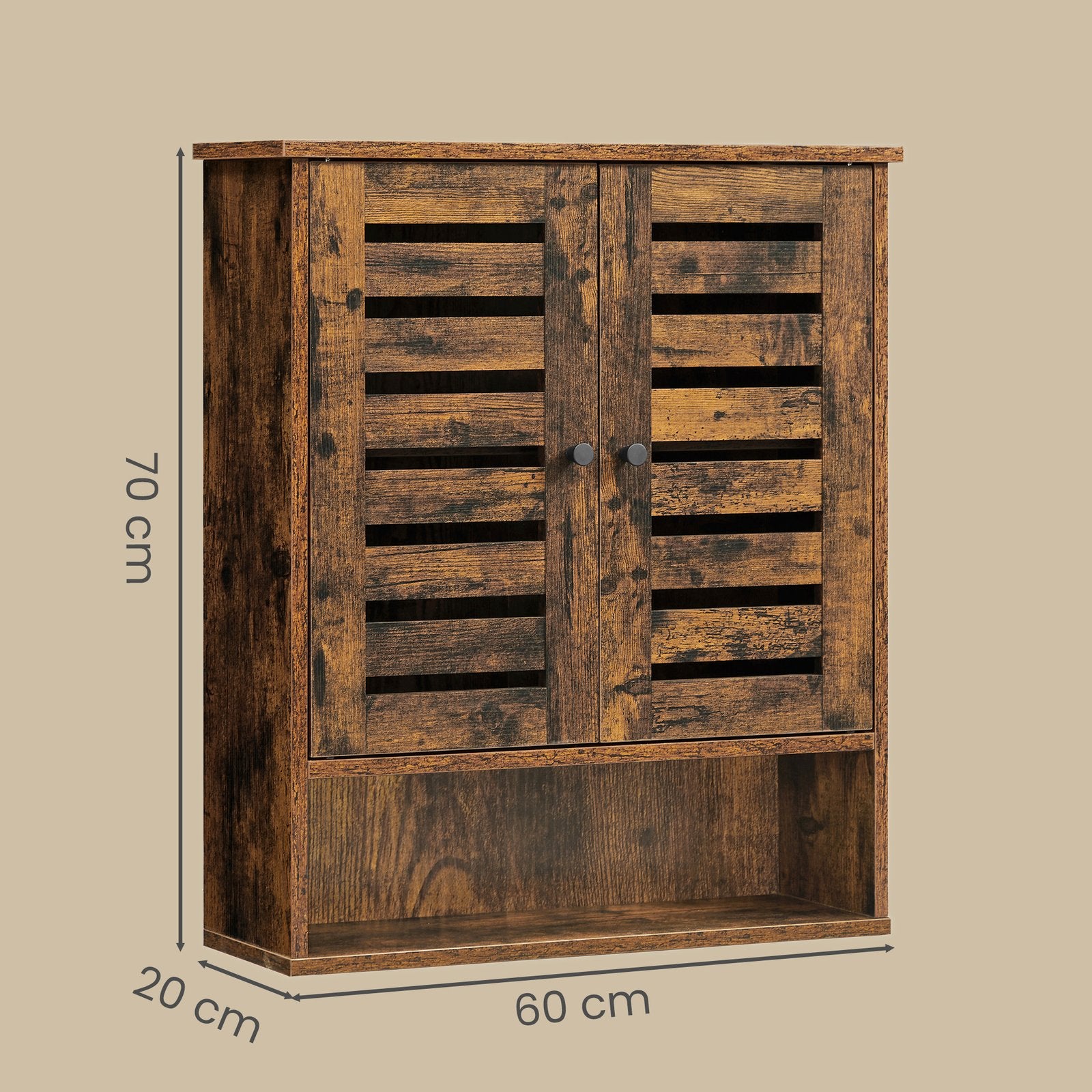Wandschrank, Badezimmerschrank, Vintage-Design
