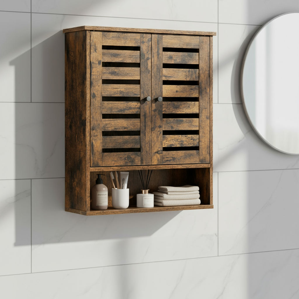 Wandschrank, Badezimmerschrank, Vintage-Design