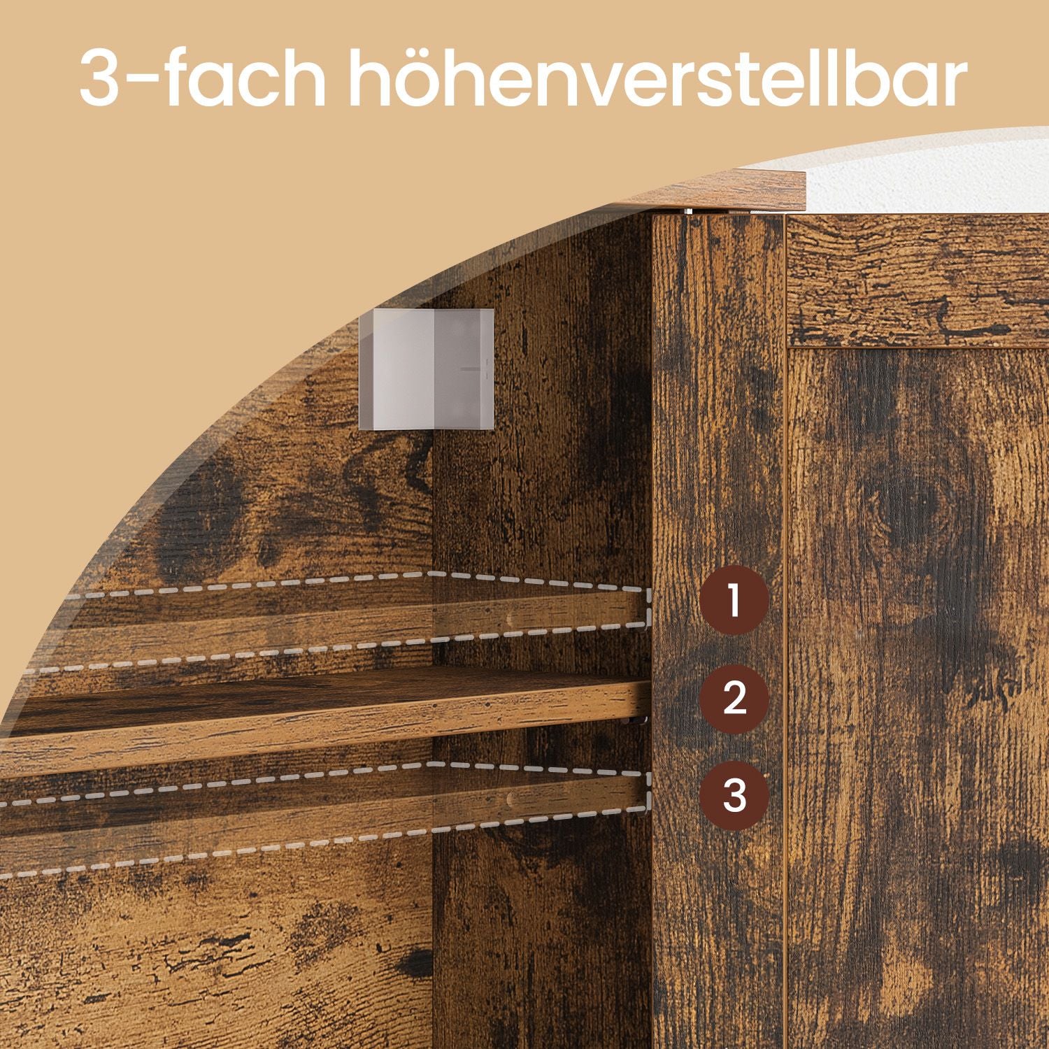 Wandschrank im Badezimmer