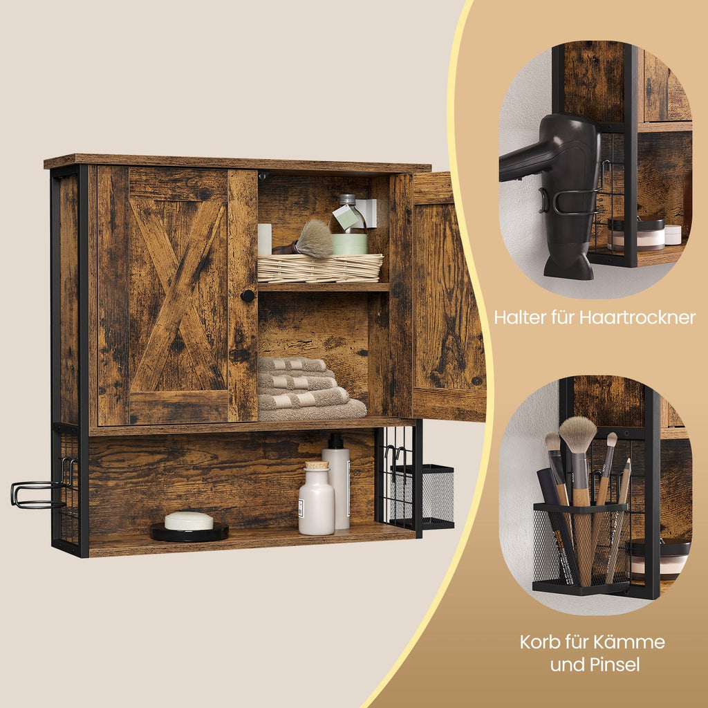 Wandschrank im Badezimmer