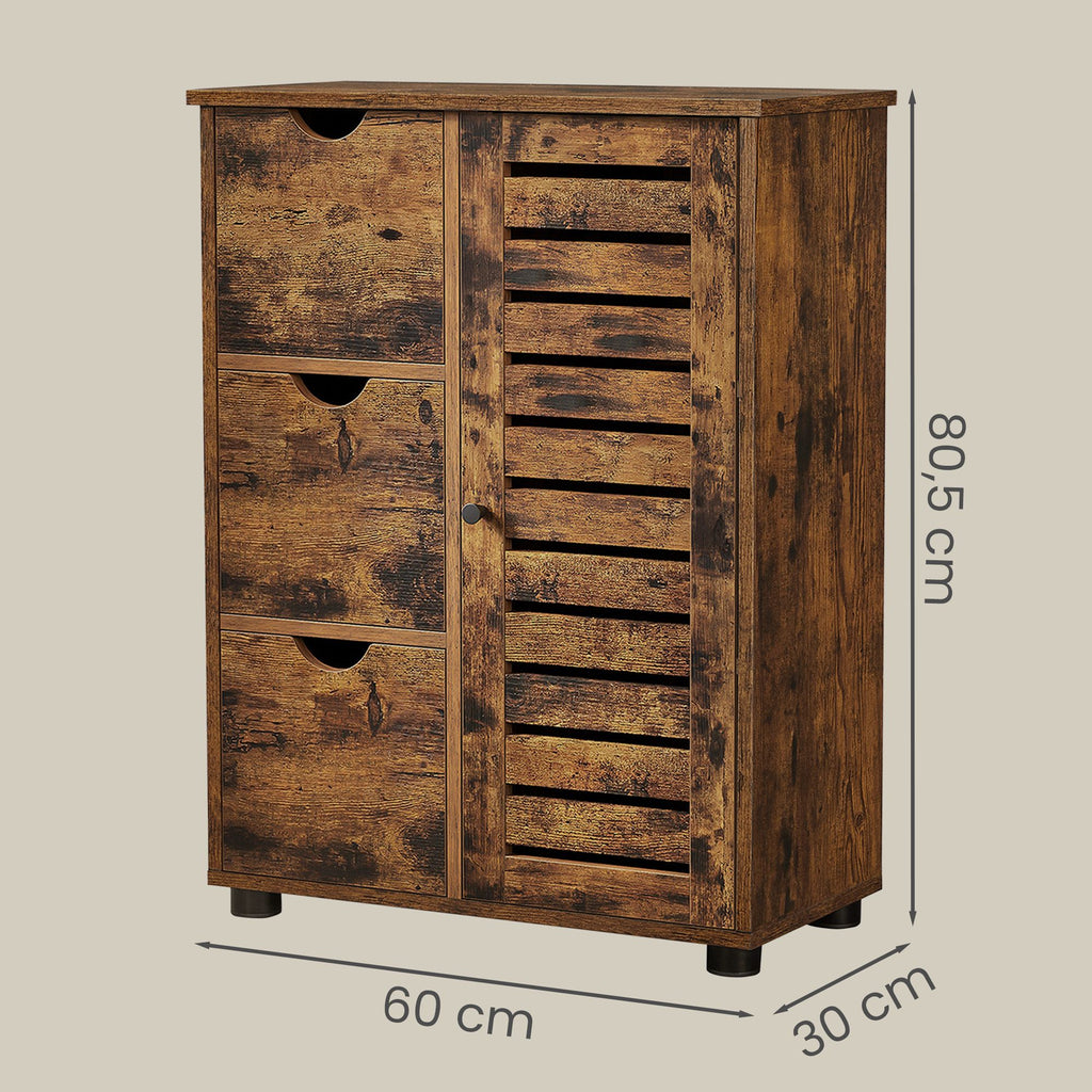 Badezimmerschrank, schmaler Badschrank, Beistellschrank