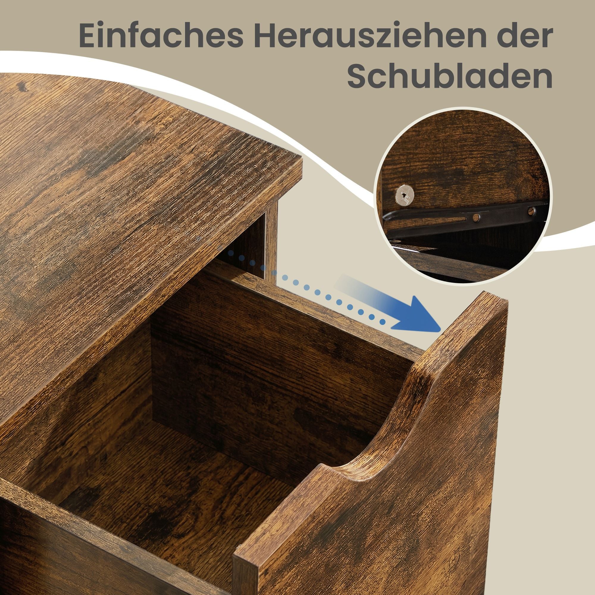 Badezimmerschrank, Aufbewahrungsschrank, mit 3 Schubladen