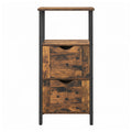 Badschrank, Badregal mit 2 Schubladen, Kommode