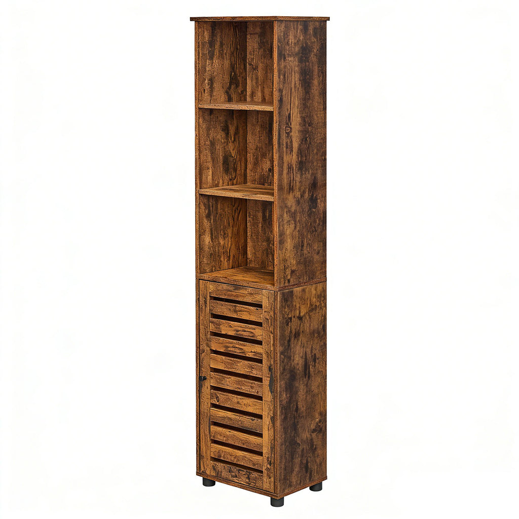 Hochschrank fürs Badezimmer, Badregal stehend, hoher Badezimmerschrank