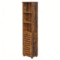 Hochschrank fürs Badezimmer, Badregal stehend, hoher Badezimmerschrank